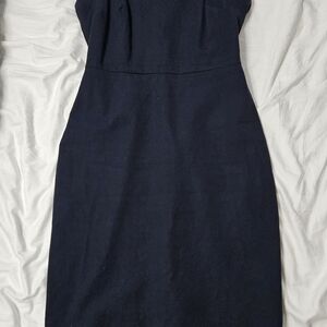 Banana Republic Navy Midi Sheath Dress